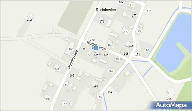 Rudołowice, Rudołowice, 165, mapa Rudołowice