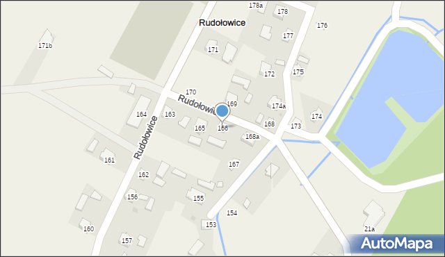 Rudołowice, Rudołowice, 166, mapa Rudołowice