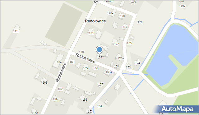 Rudołowice, Rudołowice, 169, mapa Rudołowice