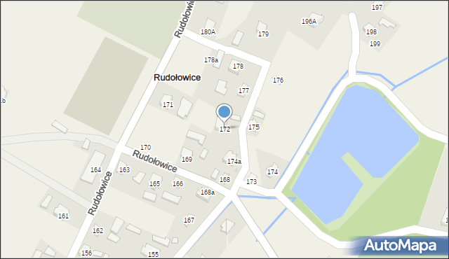 Rudołowice, Rudołowice, 172, mapa Rudołowice