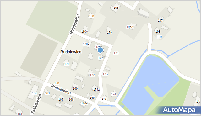 Rudołowice, Rudołowice, 177, mapa Rudołowice