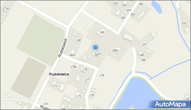 Rudołowice, Rudołowice, 179A, mapa Rudołowice