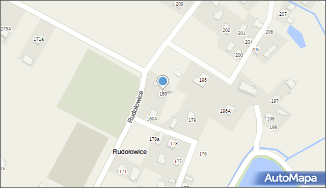 Rudołowice, Rudołowice, 180, mapa Rudołowice