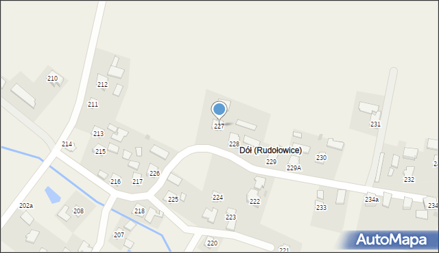 Rudołowice, Rudołowice, 227, mapa Rudołowice