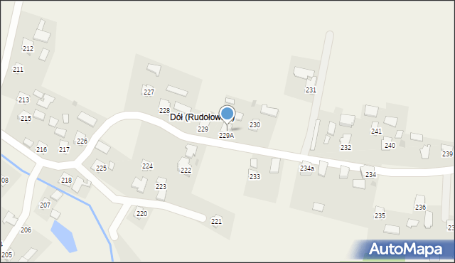 Rudołowice, Rudołowice, 239A, mapa Rudołowice