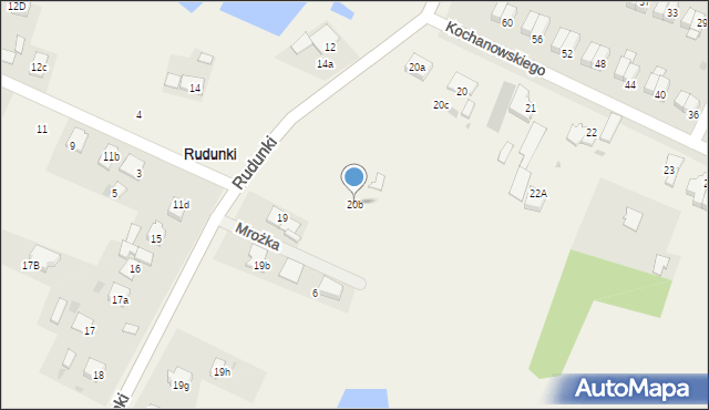 Rudunki, Rudunki, 20b, mapa Rudunki