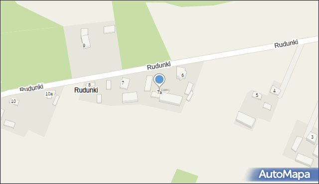Rudunki, Rudunki, 7a, mapa Rudunki