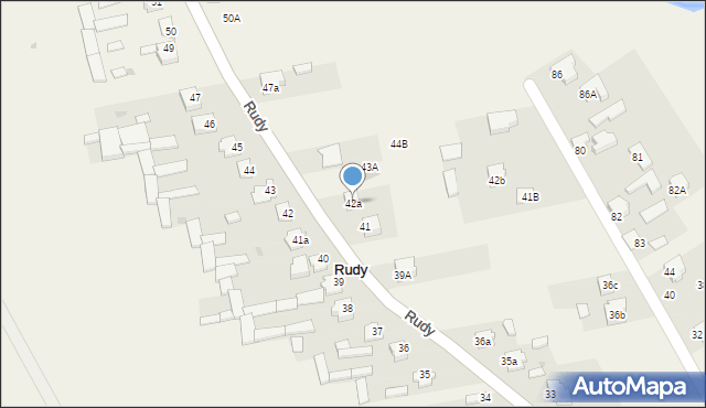 Rudy, Rudy, 42a, mapa Rudy