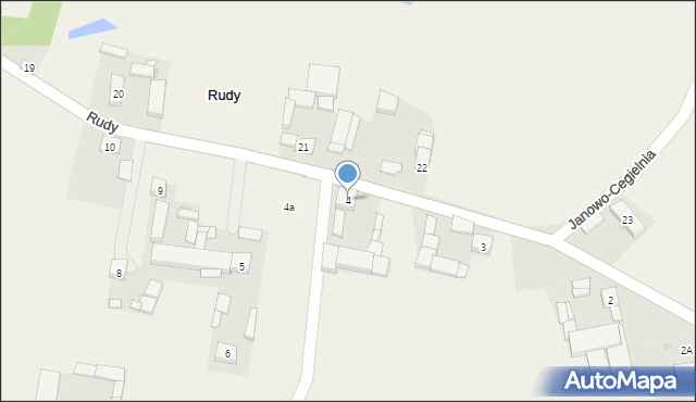 Rudy, Rudy, 4, mapa Rudy