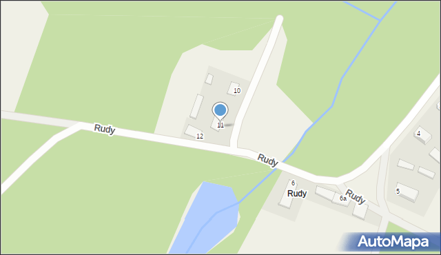 Rudy, Rudy, 11A, mapa Rudy