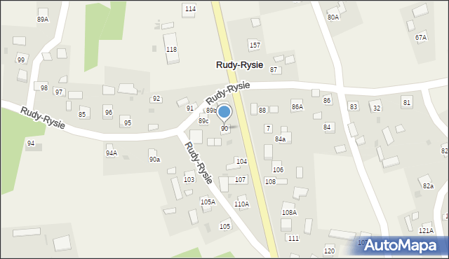 Rudy-Rysie, Rudy-Rysie, 90, mapa Rudy-Rysie