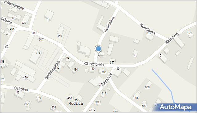 Rudzica, Rudzica, 3, mapa Rudzica