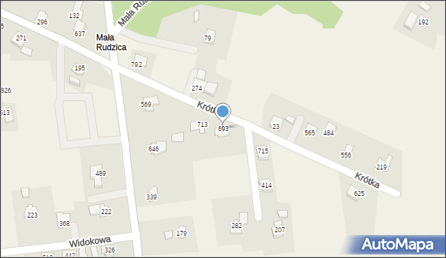 Rudzica, Rudzica, 693, mapa Rudzica