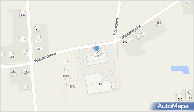 Rudzica, Rudzica, 738, mapa Rudzica