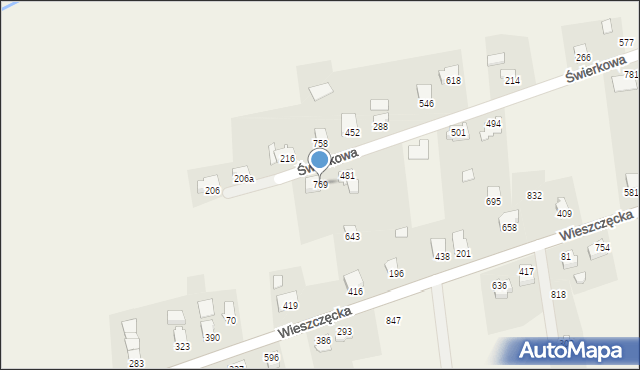 Rudzica, Rudzica, 769, mapa Rudzica