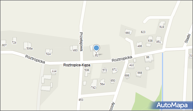 Rudzica, Rudzica, 91, mapa Rudzica