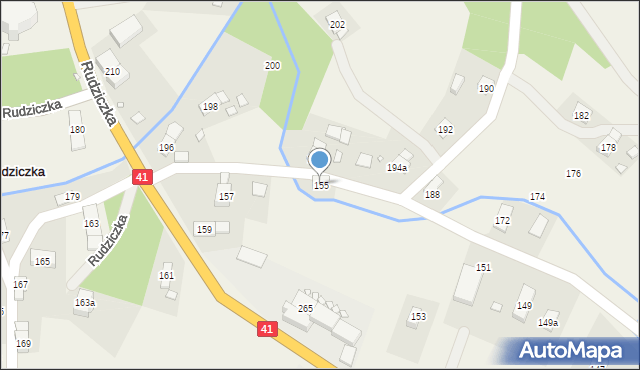 Rudziczka, Rudziczka, 155, mapa Rudziczka