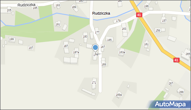 Rudziczka, Rudziczka, 175, mapa Rudziczka