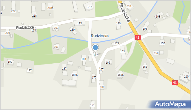 Rudziczka, Rudziczka, 177, mapa Rudziczka