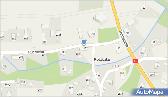 Rudziczka, Rudziczka, 185, mapa Rudziczka