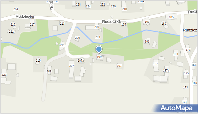 Rudziczka, Rudziczka, 199, mapa Rudziczka