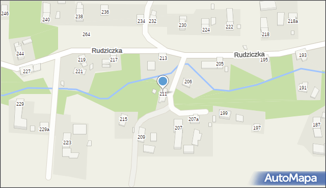 Rudziczka, Rudziczka, 211, mapa Rudziczka