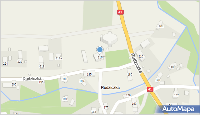 Rudziczka, Rudziczka, 216, mapa Rudziczka