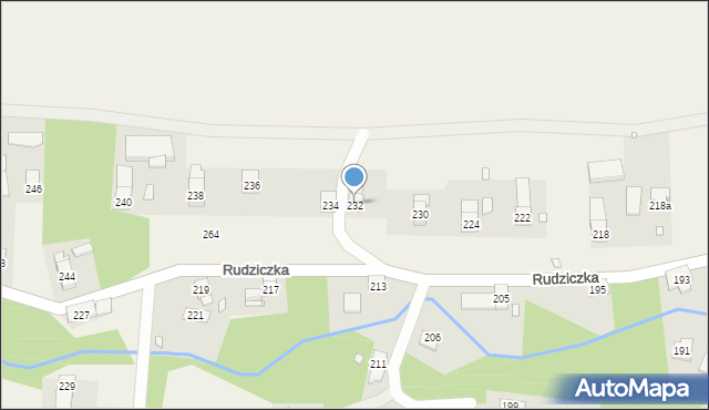 Rudziczka, Rudziczka, 232, mapa Rudziczka