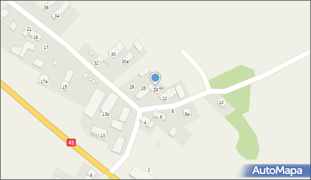 Rudziczka, Rudziczka, 24, mapa Rudziczka