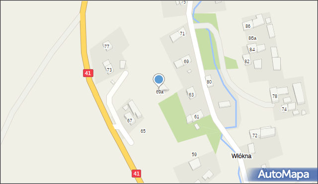 Rudziczka, Rudziczka, 69a, mapa Rudziczka