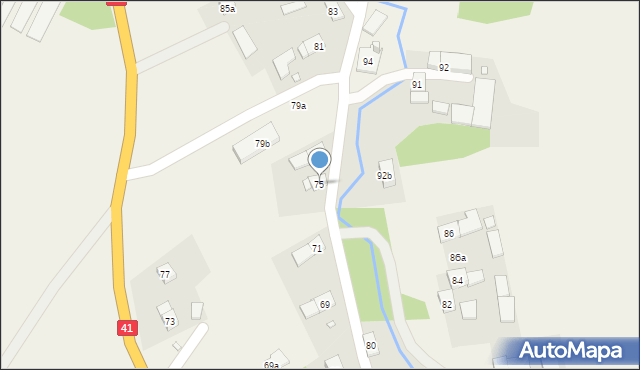 Rudziczka, Rudziczka, 75, mapa Rudziczka