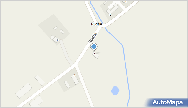 Rudzie, Rudzie, 5, mapa Rudzie