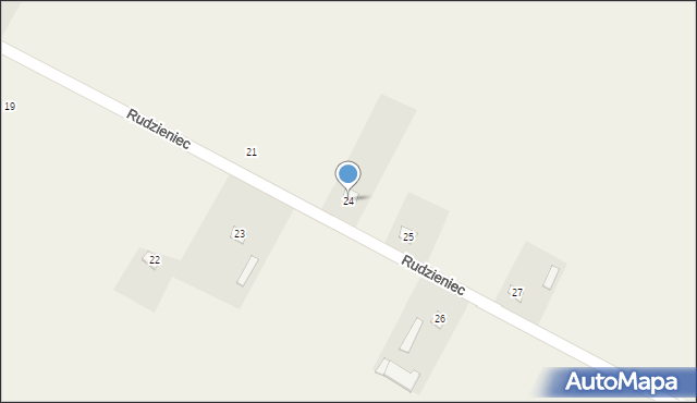 Rudzieniec, Rudzieniec, 24, mapa Rudzieniec