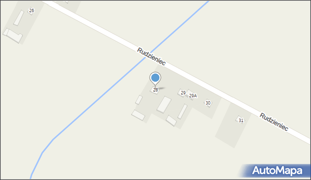 Rudzieniec, Rudzieniec, 28, mapa Rudzieniec