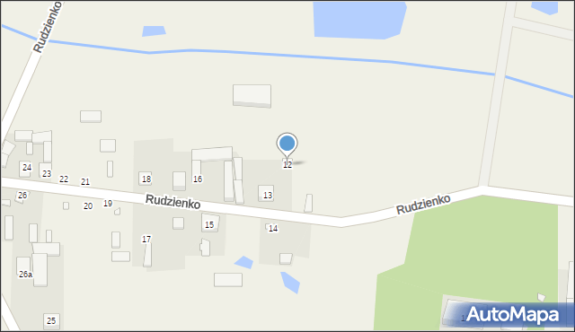 Rudzienko, Rudzienko, 12, mapa Rudzienko