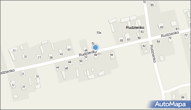 Rudzienko, Rudzienko, 54, mapa Rudzienko