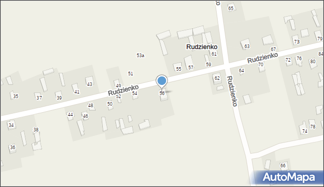 Rudzienko, Rudzienko, 56, mapa Rudzienko