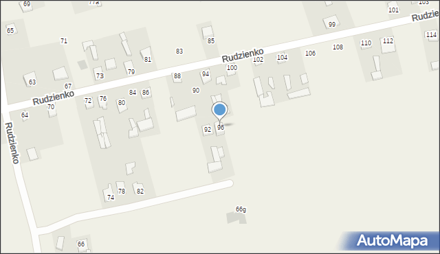 Rudzienko, Rudzienko, 96, mapa Rudzienko