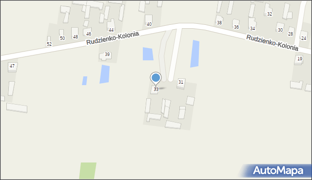 Rudzienko-Kolonia, Rudzienko-Kolonia, 33, mapa Rudzienko-Kolonia