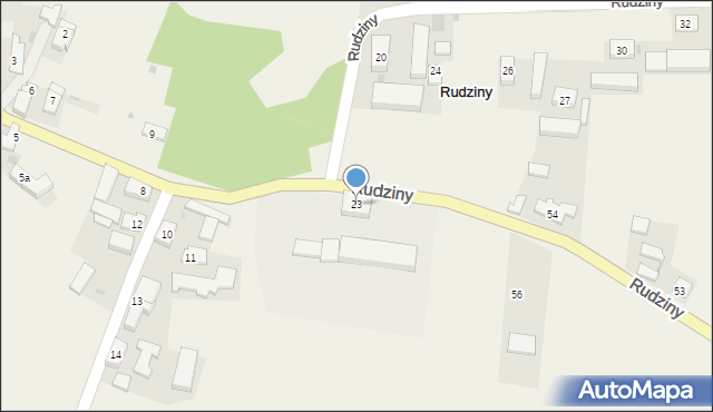 Rudziny, Rudziny, 23, mapa Rudziny