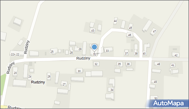 Rudziny, Rudziny, 31, mapa Rudziny