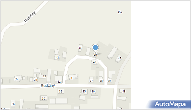 Rudziny, Rudziny, 45, mapa Rudziny