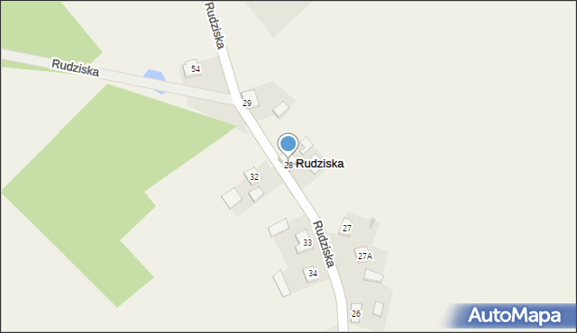 Rudziska, Rudziska, 28, mapa Rudziska