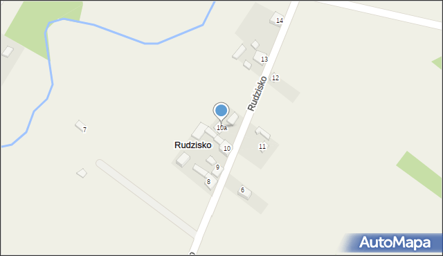 Rudzisko, Rudzisko, 10a, mapa Rudzisko