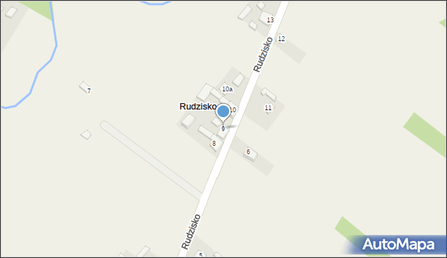 Rudzisko, Rudzisko, 9, mapa Rudzisko