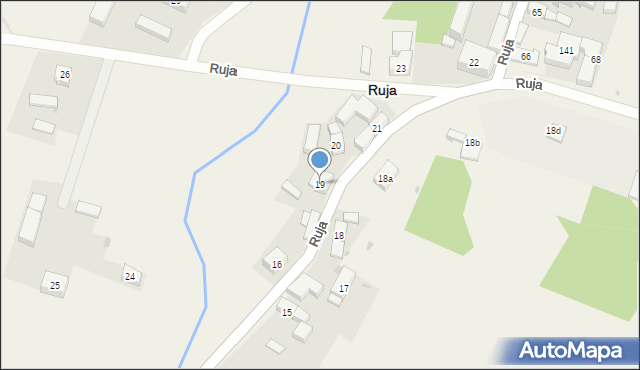 Ruja, Ruja, 19, mapa Ruja