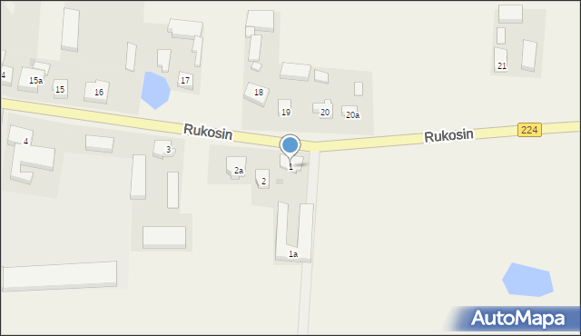 Rukosin, Rukosin, 1, mapa Rukosin