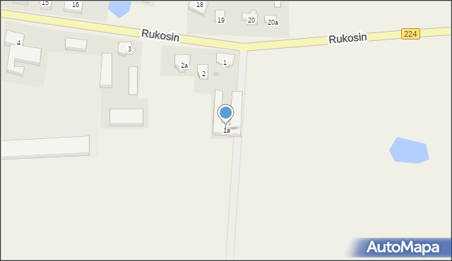 Rukosin, Rukosin, 1a, mapa Rukosin