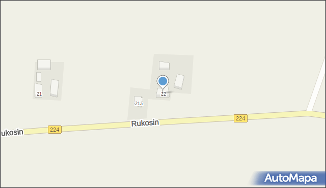 Rukosin, Rukosin, 22, mapa Rukosin