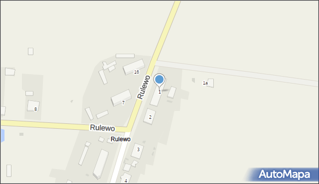 Rulewo, Rulewo, 1, mapa Rulewo